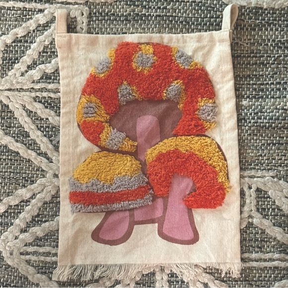 Urban Outfitters mushrooms tufted mini wall tapestry decor - Picture 1 of 5